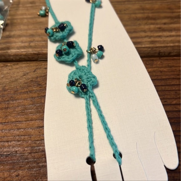 BOHO BAREFOOT SANDALS BEADED ANKLET JEWELRY - Picture 3 of 4